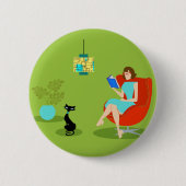 Schaltfläche "Reading Woman" Button (Vorderseite)