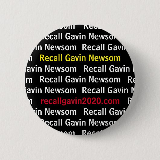 Schaltfläche "Recall Gavin 2020" Button (Vorderseite)