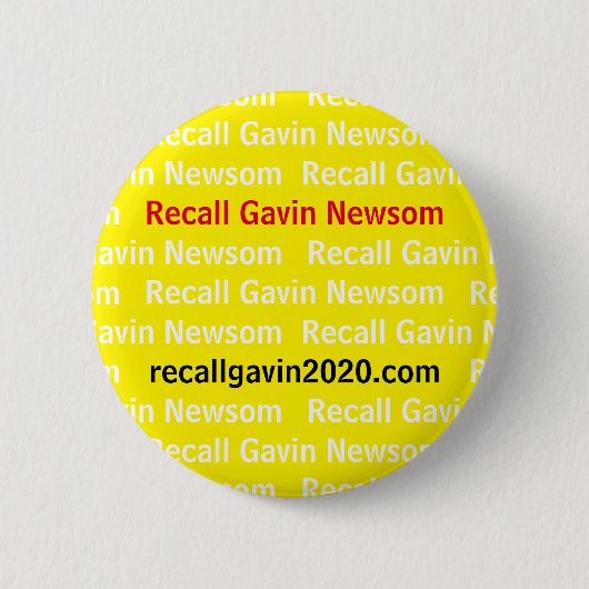 Schaltfläche "Recall Gavin 2020" Button (Vorderseite)