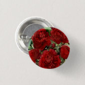 Schaltfläche Red Carnation Blume Button (Vorne & Hinten)