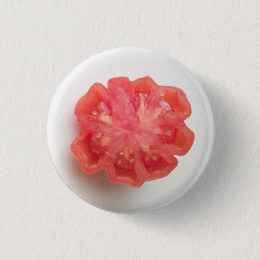 Schaltfläche Red Heirloom Tomato Slice Button (Vorderseite)