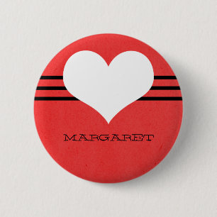Schaltfläche "Red Modern Heart" Button