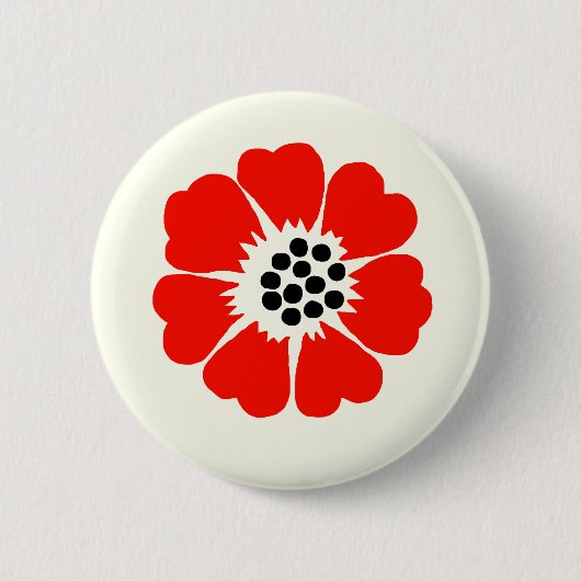 Schaltfläche "Red Poppy" Button (Vorderseite)