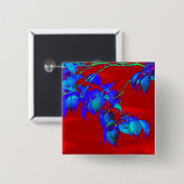 Schaltfläche Red Sky Blue Blätter Button (Vorne & Hinten)
