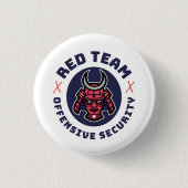 Schaltfläche "Red Team Cybersecurity" Button (Vorderseite)