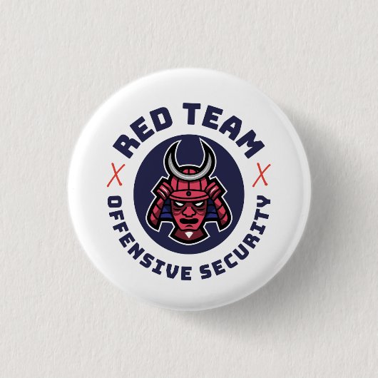 Schaltfläche "Red Team Cybersecurity" Button (Vorderseite)