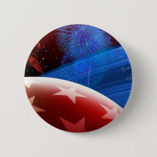 Schaltfläche "Red White Blue Stars" und "Fireworks Button