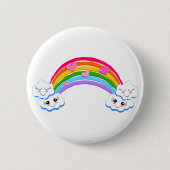 Schaltfläche "Regenbogen Wolken" Button (Vorderseite)