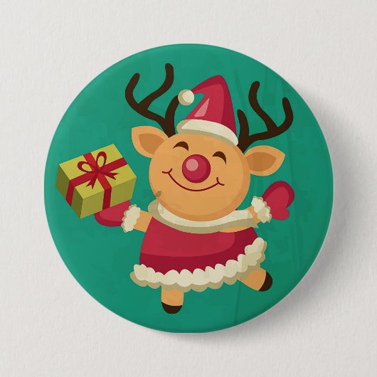 Schaltfläche "Reindeer tanzen" Button (Vorderseite)