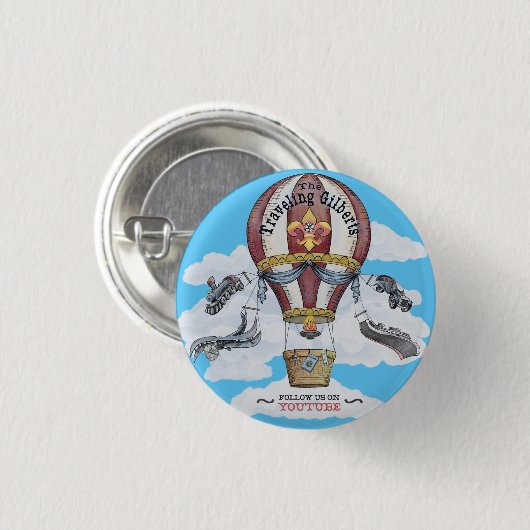 Schaltfläche "Reisen von Gilberts" Button (Vorne & Hinten)