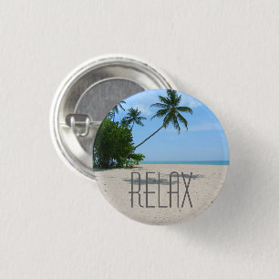Schaltfläche "Relax" des tropischen Strandes Button