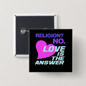 Schaltfläche Religion und Liebe Button (Vorne & Hinten)