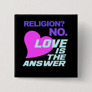 Schaltfläche Religion und Liebe Button