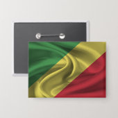 Schaltfläche "Republik Kongo" Button (Vorderseite/Rückseite)