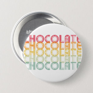 Schaltfläche Retro Chocolate Rainbow Button