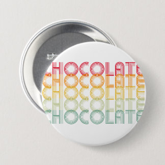 Schaltfläche Retro Chocolate Rainbow Button