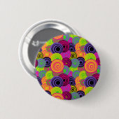 Schaltfläche "Retro-Farbkreise" Button (Vorne & Hinten)