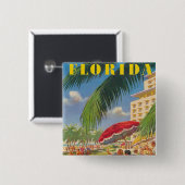 Schaltfläche Retro Florida Button (Vorne & Hinten)