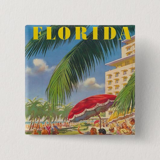 Schaltfläche Retro Florida Button (Vorderseite)