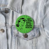 Schaltfläche "Retro Funny Shopping Quote" Button (Beispiel)
