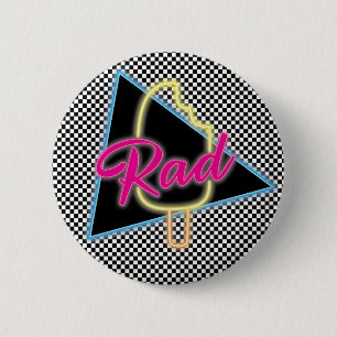 Schaltfläche "Retro Neon Krass" Button