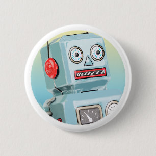 Schaltfläche "Retro-Roboter" Button