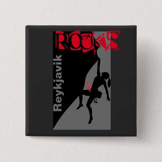 Schaltfläche Reykjavik Rocks Button (Vorderseite)
