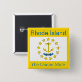 Schaltfläche "Rhode Island" Button (Vorne & Hinten)