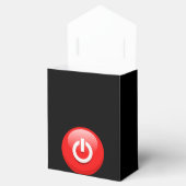 Schaltfläche "Riesenroter Power" Geschenkschachtel (Geöffnet)
