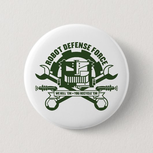 Schaltfläche "Roboter-Verteidigungskräfte" Button (Vorderseite)