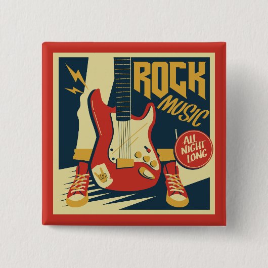 Schaltfläche "Rock" Button (Vorderseite)