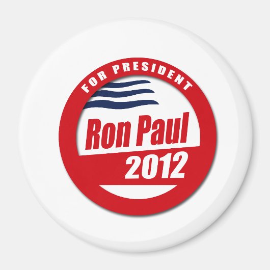 Schaltfläche Ron Paul 2012 Magnet (Vorne)