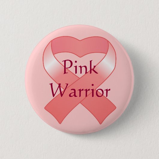 Schaltfläche "Rosa Band Herz" Button (Vorderseite)
