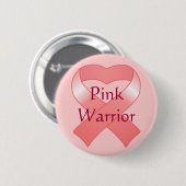 Schaltfläche "Rosa Band Herz" Button (Vorne & Hinten)