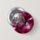 Schaltfläche Rosa Baubles Button (Vorne & Hinten)