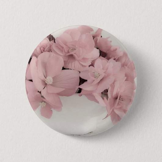Schaltfläche "Rosa Begonias" Button (Vorderseite)