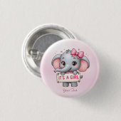Schaltfläche "Rosa Elephant" Button (Vorne & Hinten)