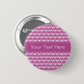 Schaltfläche "Rosa Herz", anpassen Button (Vorne & Hinten)