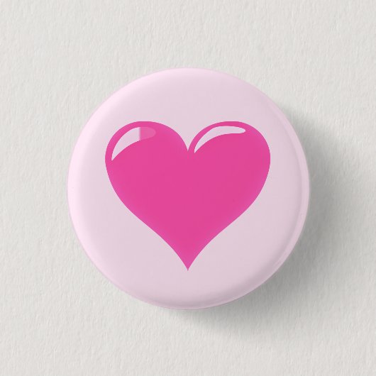 Schaltfläche "Rosa Herz" Button (Vorderseite)