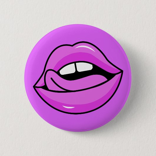 Schaltfläche "Rosa Lippen" Button (Vorderseite)