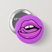 Schaltfläche "Rosa Lippen" Button (Vorne & Hinten)