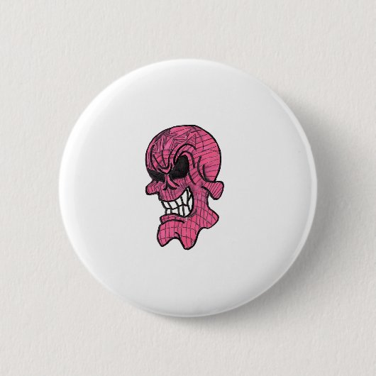 Schaltfläche "Rosa Skull" Button (Vorderseite)