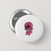 Schaltfläche "Rosa Skull" Button (Vorne & Hinten)