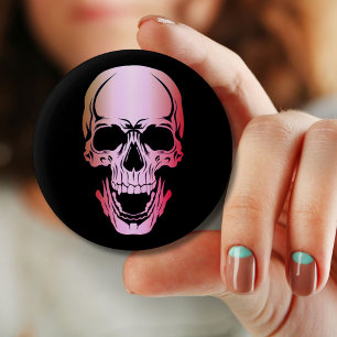 Schaltfläche "Rosa Skull" Button