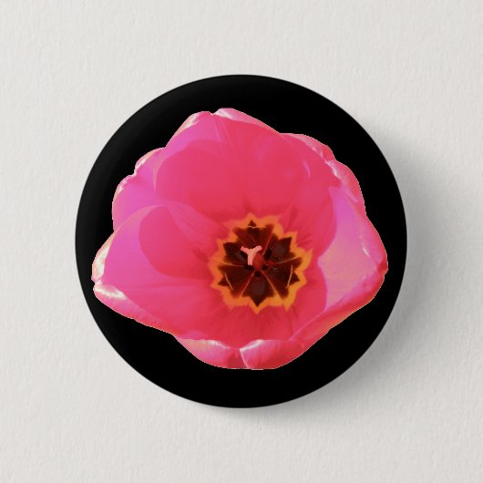 Schaltfläche "Rosa Tulip" Button (Vorderseite)