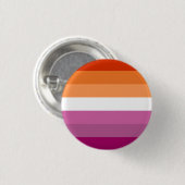 Schaltfläche "Rosa und orange lesbische Flagge" Button (Vorne & Hinten)