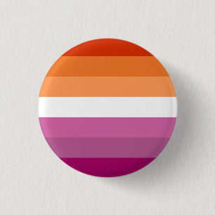 Schaltfläche "Rosa und orange lesbische Flagge" Button