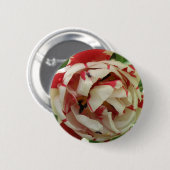 Schaltfläche "Rosa und Weiße Tulip" Button (Vorne & Hinten)
