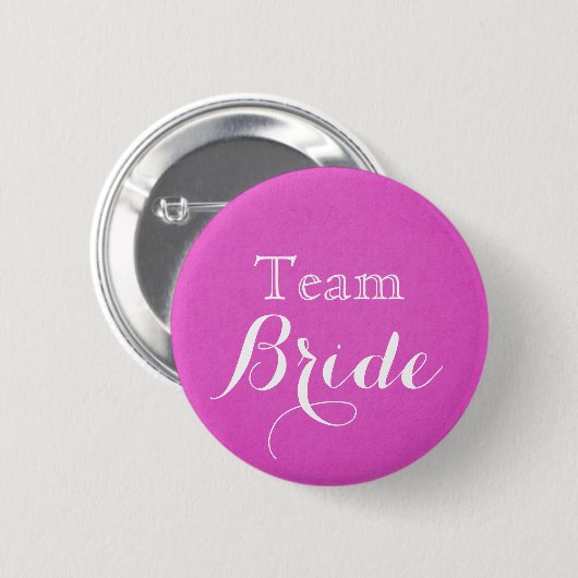 Schaltfläche "Rosa Wedding Team Bridge" Button (Vorne & Hinten)