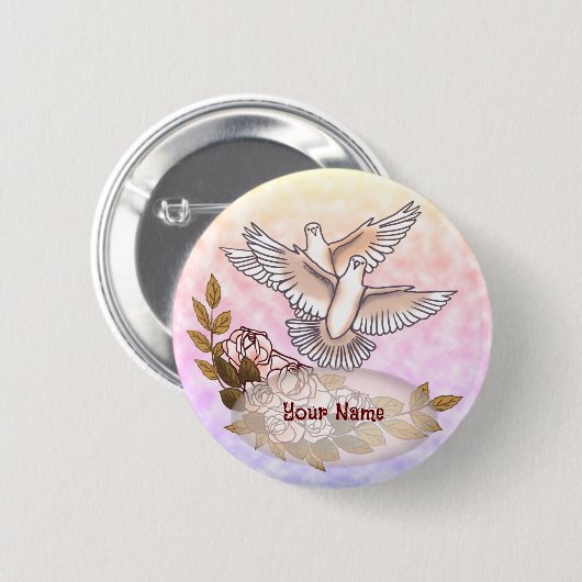 Schaltfläche Rose Button (Vorne & Hinten)